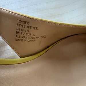 Torgeis Women's Yellow Heels